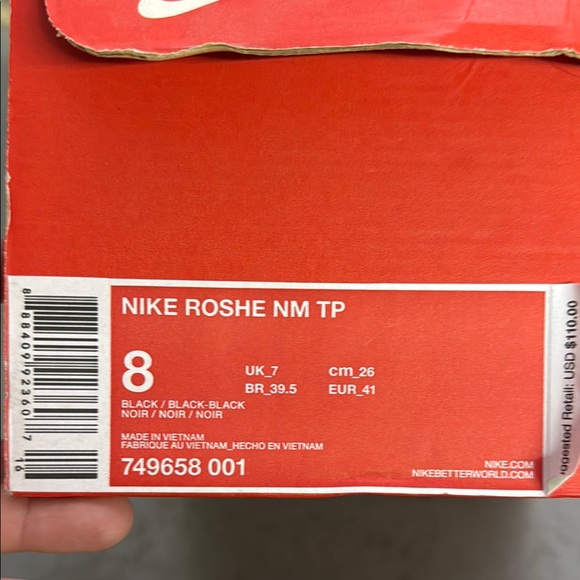 Nike Black Roshe NM - Picture 7 of 7